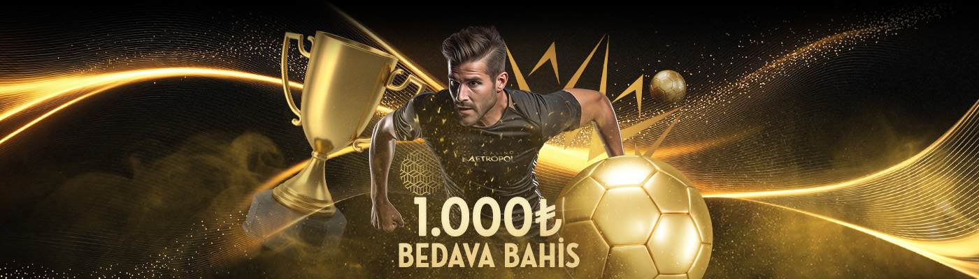 Her Gün İade Bedava Bahis 1,000 campaign desktop banner